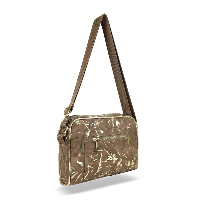 Zellia Női Oldaltáska Zlb303 Taupe - Leaf - - Image 3