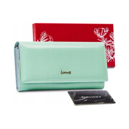 Lorenti Női Bőr Pénztárca -72401-SH-1432 MINT- Menta Zöld-
