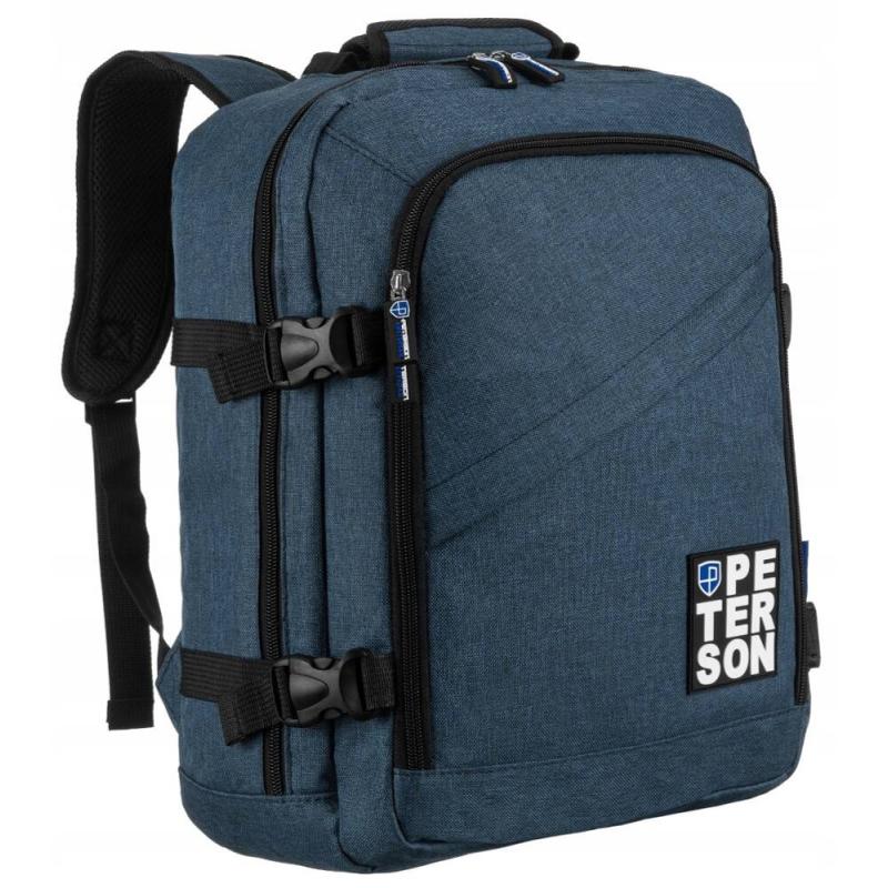 Peterson Hátizsák PTN PLG-02-T NAVY+BL- Sötétkék+Kék-