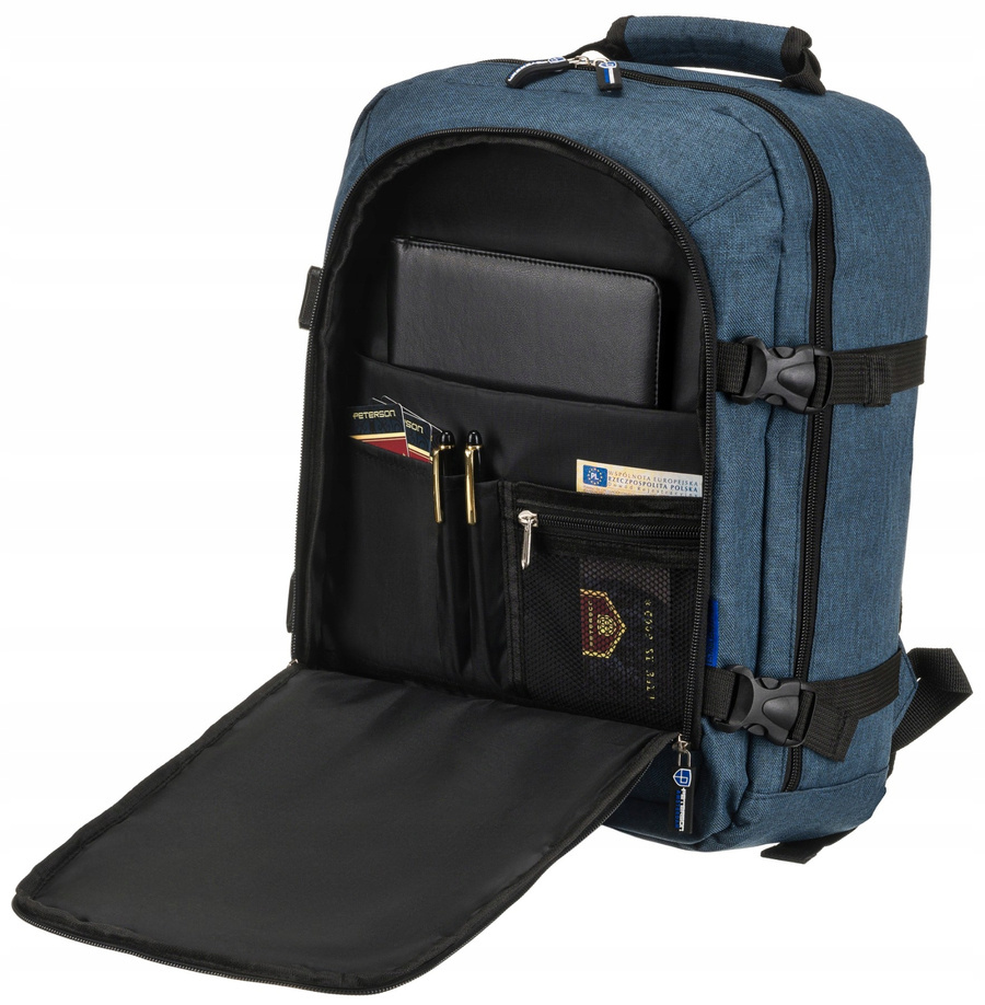 Peterson Hátizsák PTN PLG-02-T NAVY+BL- Sötétkék+Kék- - Image 4