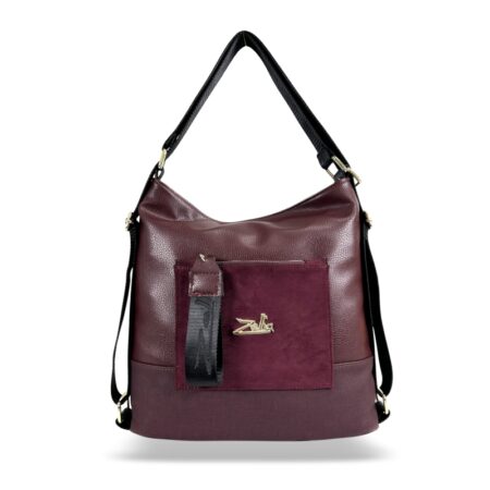 Zellia Női Válltáska/Hátizsáká Alakítható 19010 Bordó