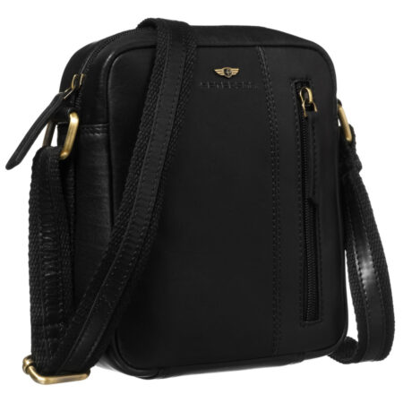 Peterson Férfi Bőr Oldaltáska Ptn 705-Tum-0475 Black - Fekete