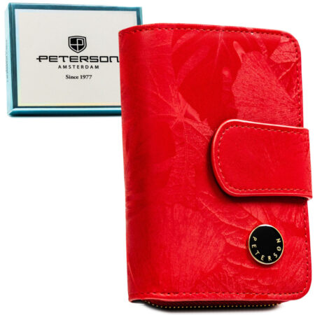Peterson Női Pénztárca - Echo És Természetes Bőr Ptn Ps115-Mlf-2623 Red - Piros