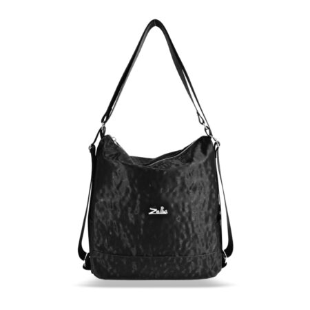 Zellia Női Válltáska/Hátizsáká Alakítható Zlb317 Fekete - F3Ndy -