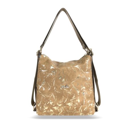 Zellia Női Válltáska/Hátizsáká Alakítható Zlb317 Camel - Leaf -
