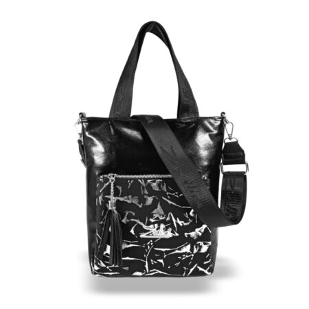 Zellia Női Válltáska/Kézitáska 17095 Fekete - Razak-Leaf -