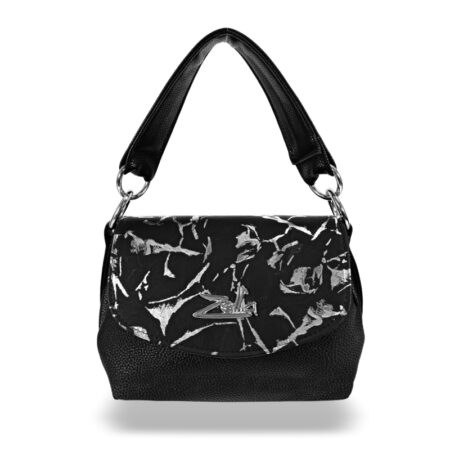 Zellia Női Oldaltáska 25101 Fekete Matt - Leaf -