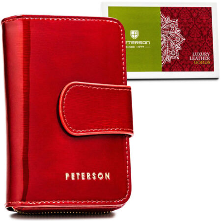Peterson Női Bőr Pénztárca Ptn 76115-Sh-0875 Red - Piros