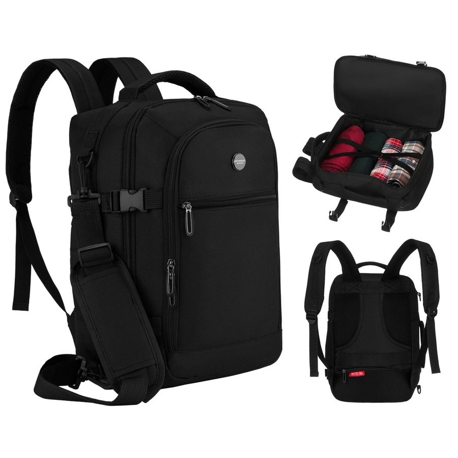 Peterson Hátizsák - Kézipoggyász - Ptn Gawron-6-9621 Black - 40 X 25 X 20 Cm -