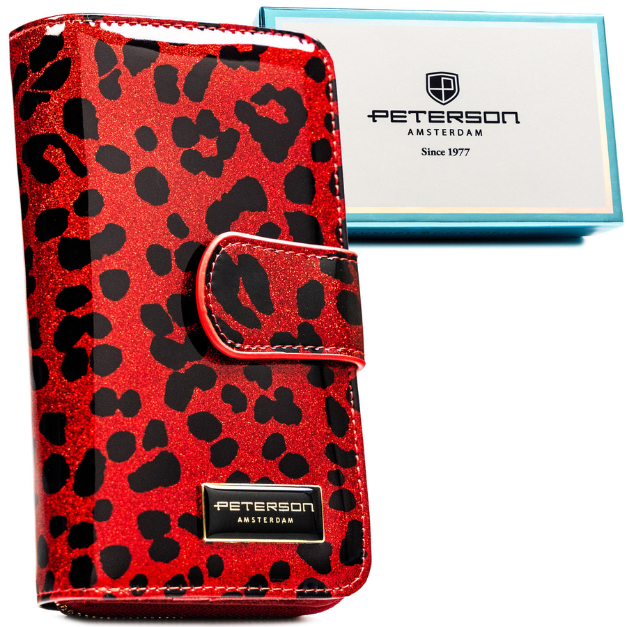 Peterson Női Pénztárca - Echo És Természetes Bőr Ptn Ps116-Pds Red - Piros