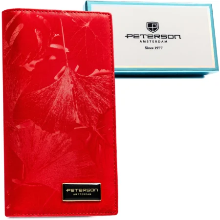Peterson Női Pénztárca - Echo És Természetes Bőr Ptn Ps1431-Mlf Red