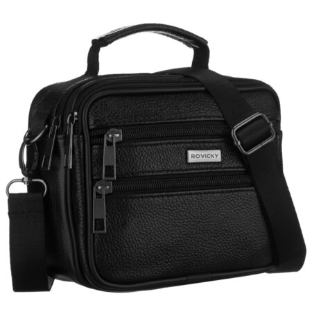 Rovicky Férfi Bőr Oldaltáska R-13222-1938 Black