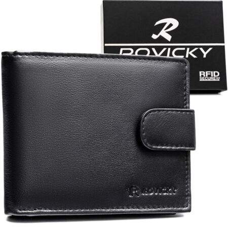 Rovicky Férfi Bőr Pénztárca 0670L-Rvd-0222 Black