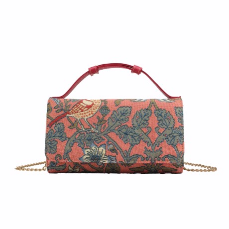 Henney Bear -Kézi- és Válltáska -HW-069-STRAWBERRY & BIRD PINK-