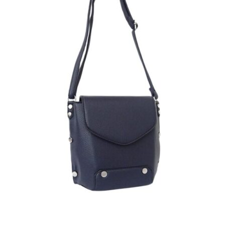 Runfa- Oldaltáska- Szegecselt- Sötétkék-