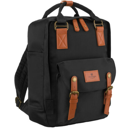 Peterson Női Hátizsák - PTN GAMMA BL-BR- Fekete Barna- 35 cm x 26 cm x 14 cm