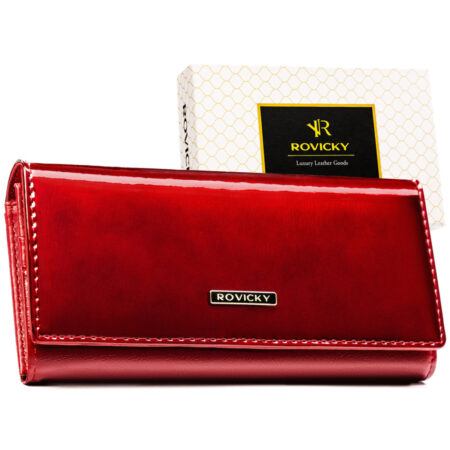 Rovicky Női Pénztárca -RPN-27-LAK-5746 RED- Piros