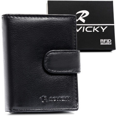 Rovicky Férfi Bőr Pénztárca- 0720L-RVD-0246 BLACK- Fekete