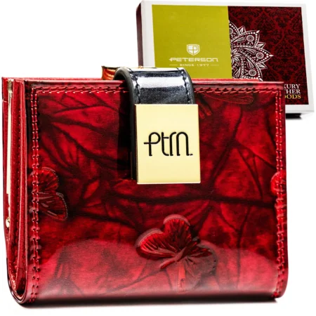 Peterson Női Pénztárca Echo PTN 42329-NBF RED-BL- Piros