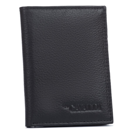 Cavaldi Bőr Kártyatartó - TW-01-PDM-BP BLACK- Fekete