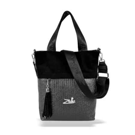 Zellia Női Válltáska/Kézitáska 21020 Fekete - Ogq6150-Velúr -