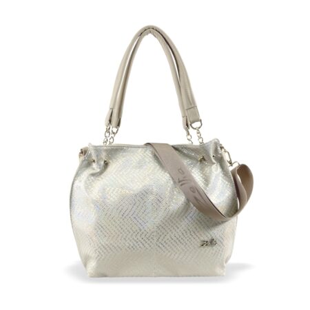 Zellia Női Válltáska ZLB393 Beige - Holo -