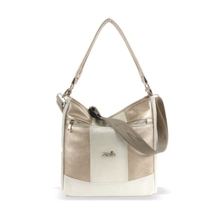 Zellia Női Válltáska ZLB399 Arany - Brw-Ch -