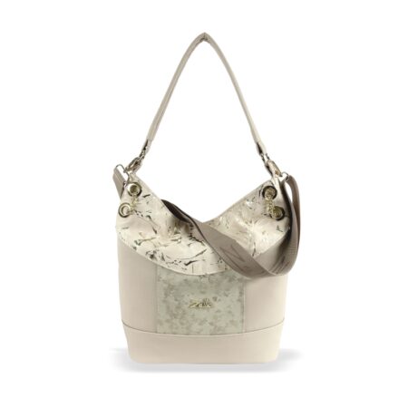 Zellia Női Válltáska ZLB401 Beige-Arany - Leaf-D3  -
