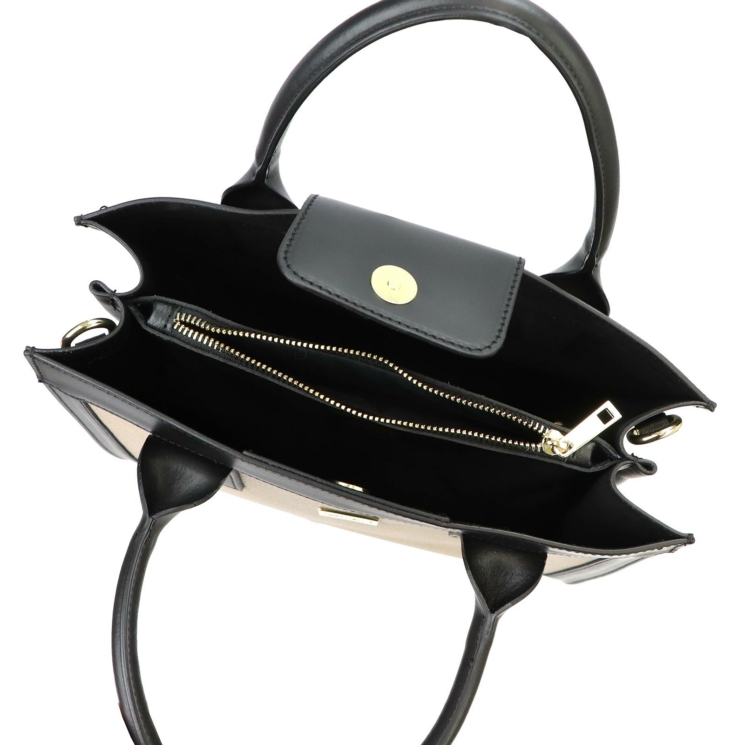 Ego Női Kézi- és Válltáska- Bőr - ES0247CR EGO 24JZ- Beige- - Image 5