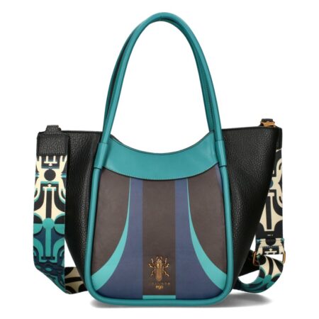 Ego Női Kézi- és Válltáska- ECR0002IN 24JZ EGO- Fekete- Türkiz