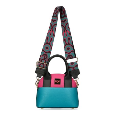 Ego Női Kézi- és Válltáska -Bőr- Kicsi Méret- ES0269SA 25WL- Fuchsia- Türkiz