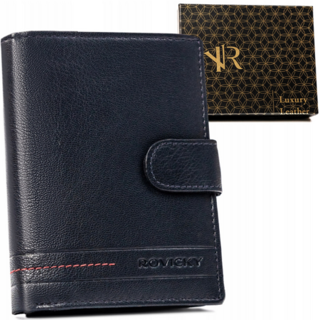 Rovicky Férfi Bőr Pénztárca R-N4L-GAT-8939 N+R- Sötétkék