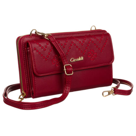 CAVALDI NŐI PÉNZTÁRCA OLDALTÁSKA -M-13-7980 RED- Bordó