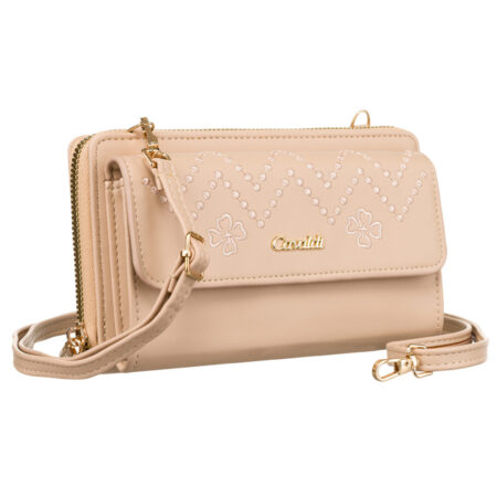 CAVALDI NŐI PÉNZTÁRCA OLDALTÁSKA -M-13-8000 BEIGE- Bézs