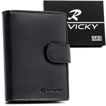 Rovicky Férfi Bőr Pénztárca 0800L-Rvd-0260 Black - Fekete
