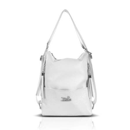 Zellia Női Válltáska/Hátizsáká Alakítható 22199 Fehér - Crystal 2 -