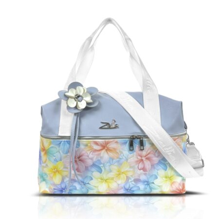 Zellia Női Sporttáska 24196 Baba Kék - Virág Mintás -