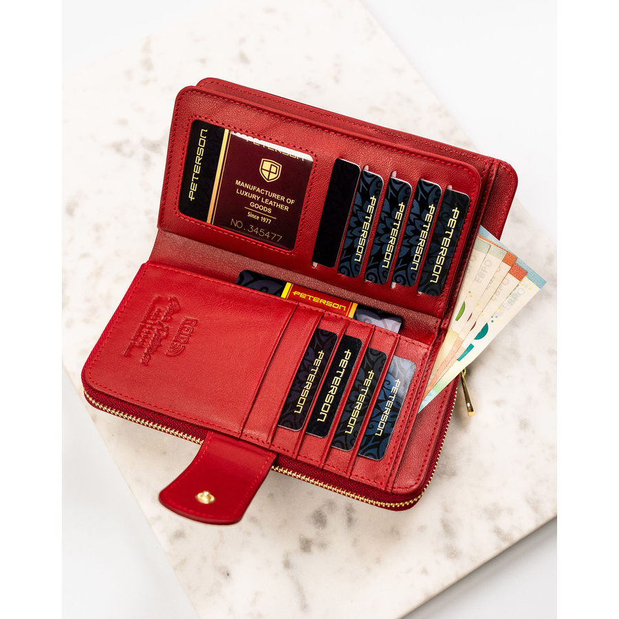 Peterson Női Bőr Pénztárca Ptn Bc-76116-0599 Red - Image 8