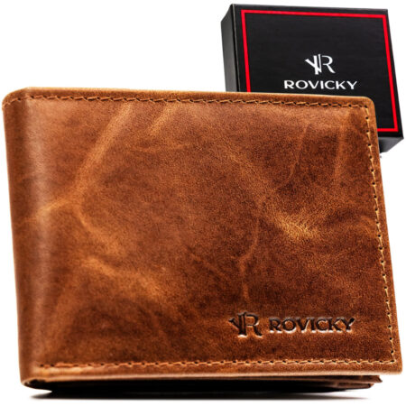 Rocvicky Férfi Bőr Pénztárca R-M04-Lwc-0833 Cognac