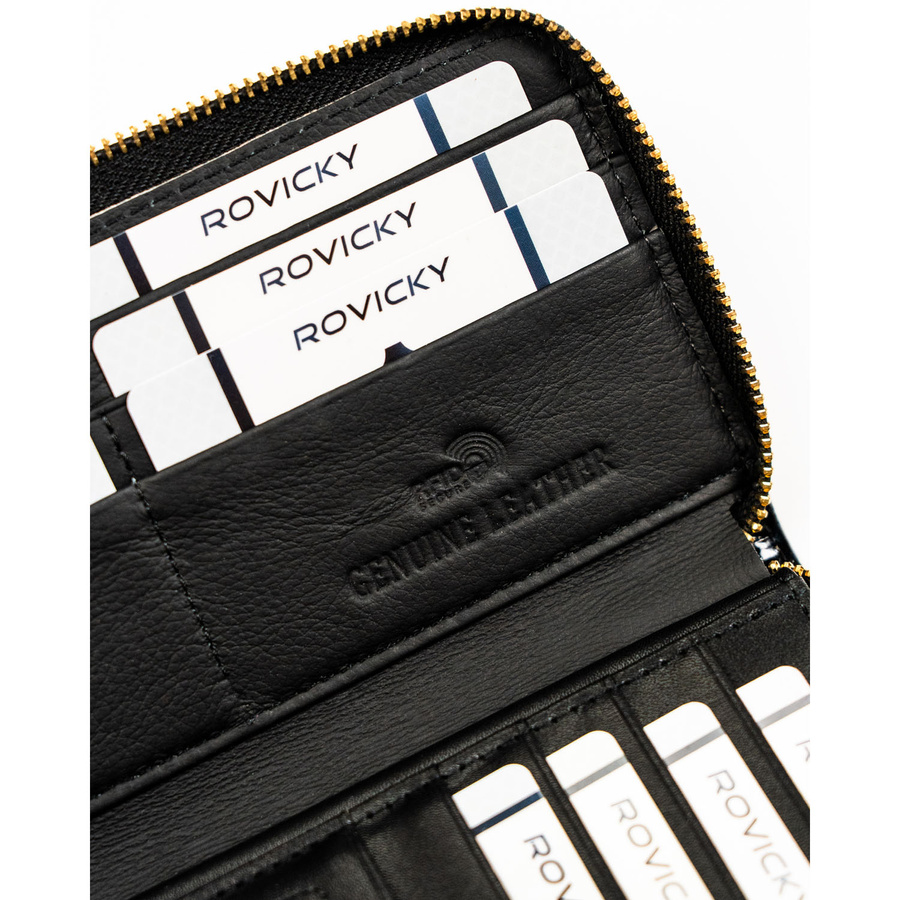 Rovicky Női Bőr Pénztárca Rh-25-1-Rs-5395 Black - Image 6
