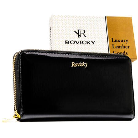 Rovicky Női Bőr Pénztárca  Rh-25-1-Sh-R-5234 Black - Fekete