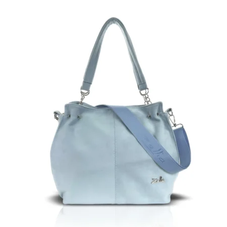 Zellia Női Válltáska Zlb393 Baba Kék - Velúr -