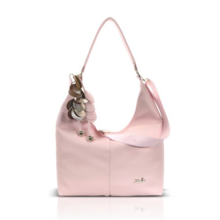 Zellia Női Válltáska Zlb407-F Púder - Virág Dísszel -