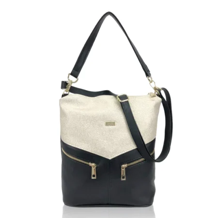 Zellia Női Válltáska Zvn22020 Fekete-Arany