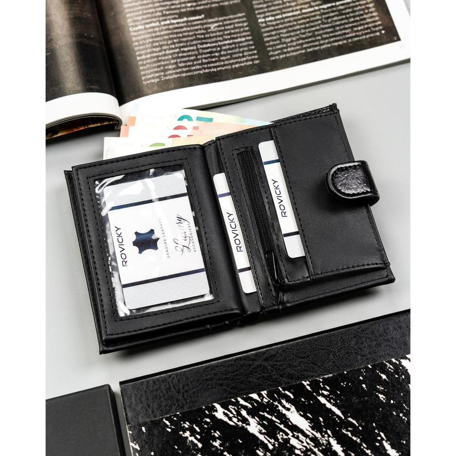 Cavaldi Férfi Bőr -F18-054W-BL-BLACK - Fekete - Image 8