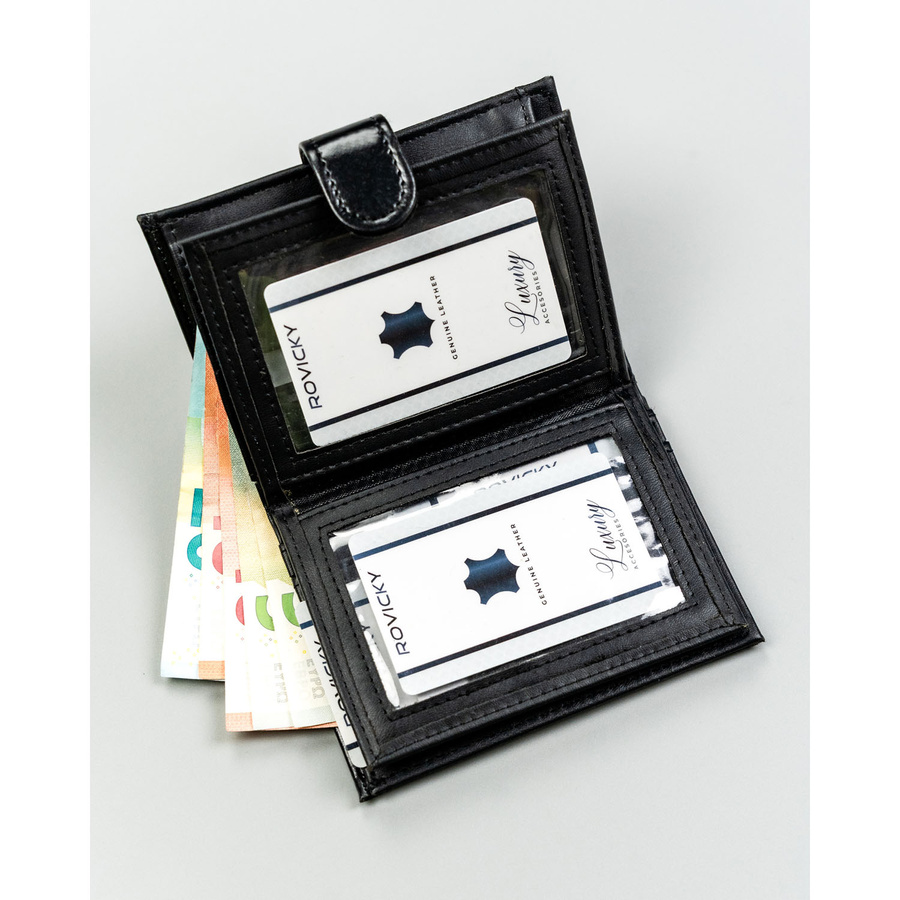 Cavaldi Férfi Bőr -F18-054W-BL-BLACK - Fekete - Image 6