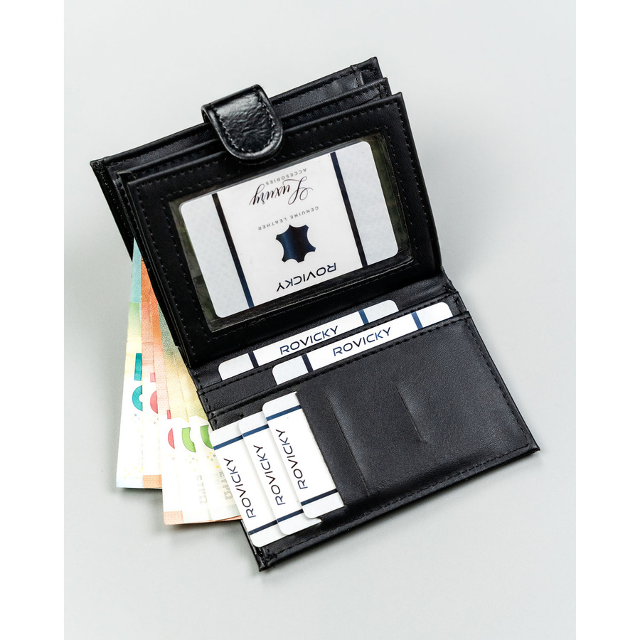 Cavaldi Férfi Bőr -F18-054W-BL-BLACK - Fekete - Image 7