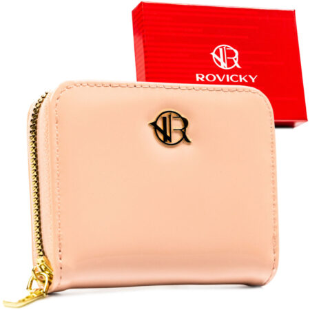 Rovicky Női Pénztárca Echo Bőr-Lakk- R-PRK-02-U8-6390-PIN- Rózsaszín