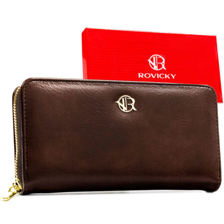 Rovicky Női Pénztárca Echo Bőr -R-PRK-01-F7-6321-BRO- Barna