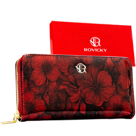 Rovicky Női Pénztárca Echo Bőr- Lakk -R-PRK-01-S5-6352-RED- Piros